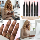 Stylo de esmalte para unhas Homyl com acabamento rosa bonbon e secagem rápida, produto cosmético para unhas.
