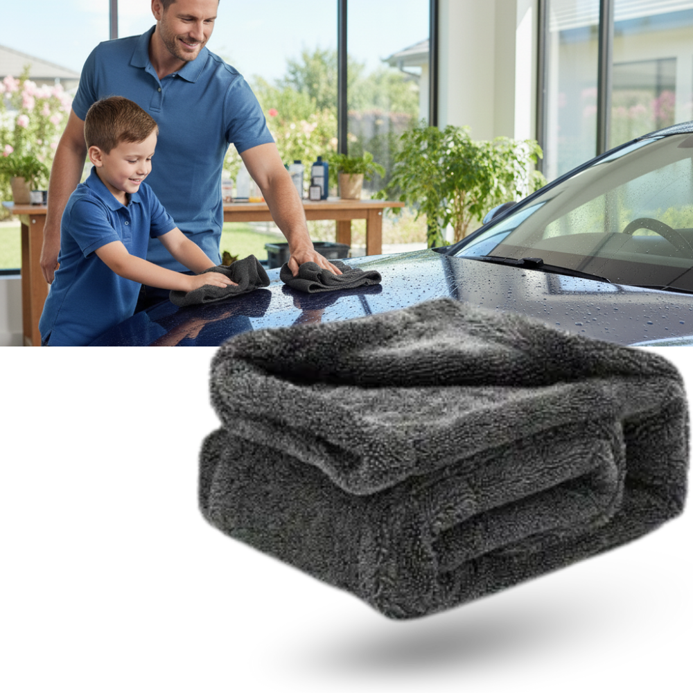 Serviette microfibra absorvente Homyl para limpeza de vidros de veículos, 40x40 cm, ideal para manutenção e decoração automotiva