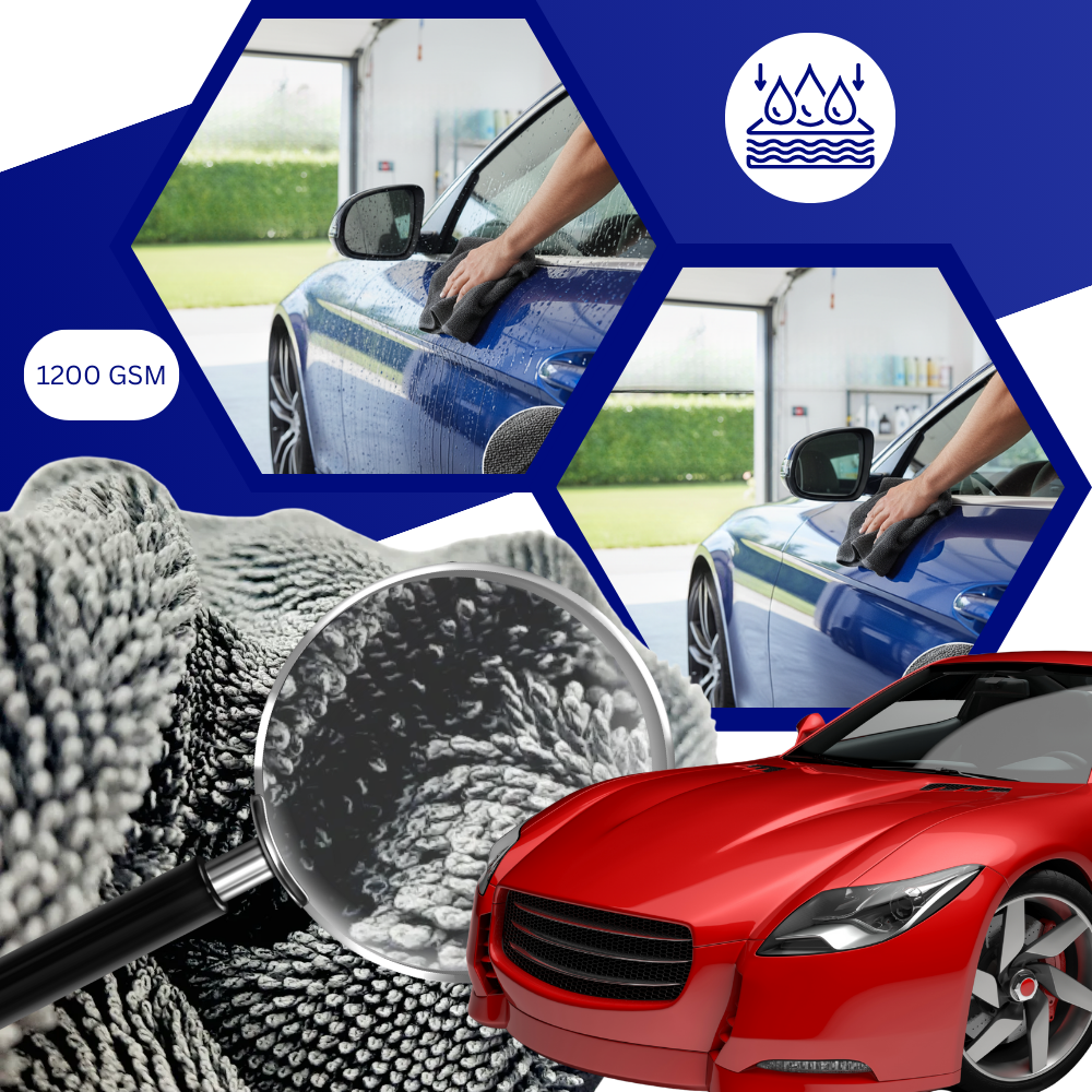 Serviette microfibra Homyl para limpeza de vidros de veículos, 40x40 cm, absorvente e suave para manutenção e decoração automotiva.