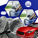 Serviette microfibra Homyl para limpeza de vidros de veículos, 40x40 cm, absorvente e suave para manutenção e decoração automotiva.
