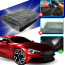 Serviette de microfibra absorvente para limpeza de vidros de veículos, marca Homyl, 40x40cm, ideal para manutenção e decoração automotiva.