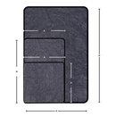 Serviette microfibra absorvente Homyl para limpeza de vidros de veículos, 40x40 cm, ideal para manutenção e decoração automotiva.