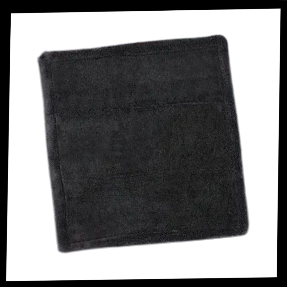 Serviette microfibra absorvente Homyl para limpeza de vidros de veículos, 40x40 cm, ideal para manutenção e decoração automotiva.