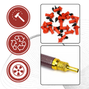 Kit de réparation automática de pneus Homyl para consertar crevasses em pneus de veículos, fácil de usar e universal.