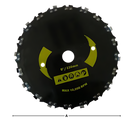 Scie circulaire Homyl para corte de bordas em aço, equipamento elétrico de exterior de alta velocidade e 180 mm de diâmetro.