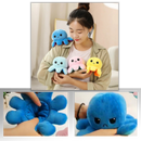 Peluche reversível mini polvo da Homyl, figurinha macia e colorida, ideal para decoração ou brinquedo infantil.