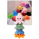Peluche reversível mini polvo da marca Homyl, em cores vibrantes, ideal para decoração ou brincadeiras infantiles.