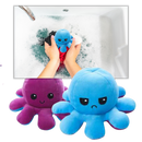 Peluche reversível mini polvo Homyl, fofinha e colorida, usada como brinquedo ou decoração, com detalhes de olhos e tentáculos.