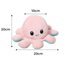 Peluche reversível mini polvo da Homyl, fofura de pelúcia com cores diferentes, ideal para decoração ou presente.
