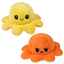 Peluche reversível mini polvo Homyl, brinquedo macio em formato de polvo, ideal para crianças, com cores vibrantes.