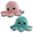 Peluche reversível mini polvo Homyl, figura de pelúcia fofinha com cores vibrantes, ideal para decoração ou presente.