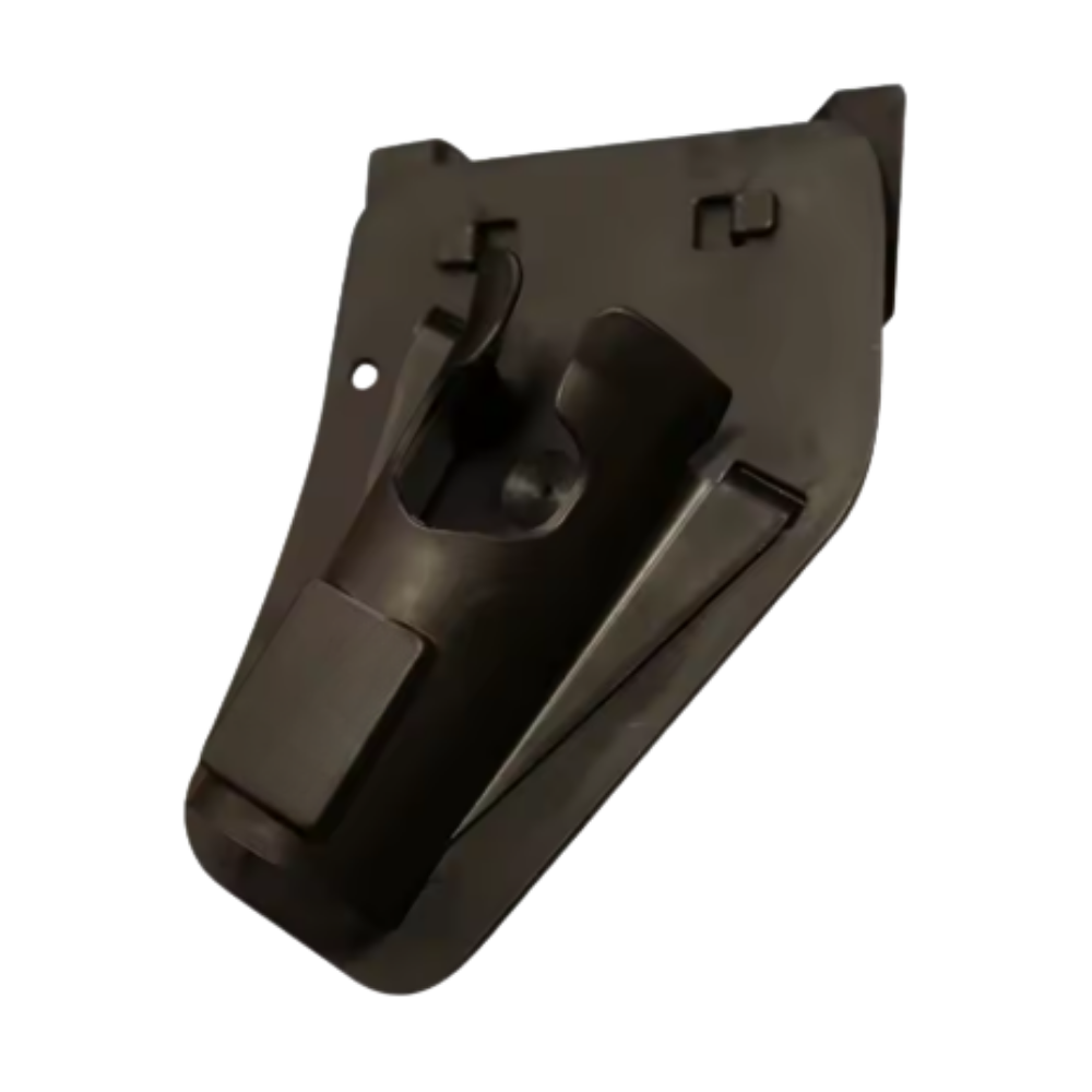 Fivela de cinto com porta-anzol de pesca Nayueo preta, ideal para armazenamento de anzóis na pescaria.