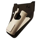 Fivela de cinto para isca de pesca Nayueo, estojo cinza para anzóis de pesca, com compartimento lateral para anzóis.
