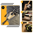 Estojos de cana de pesca Nayueo com suporte para anzol na lateral, ideal para pesca e fácil de transportar.