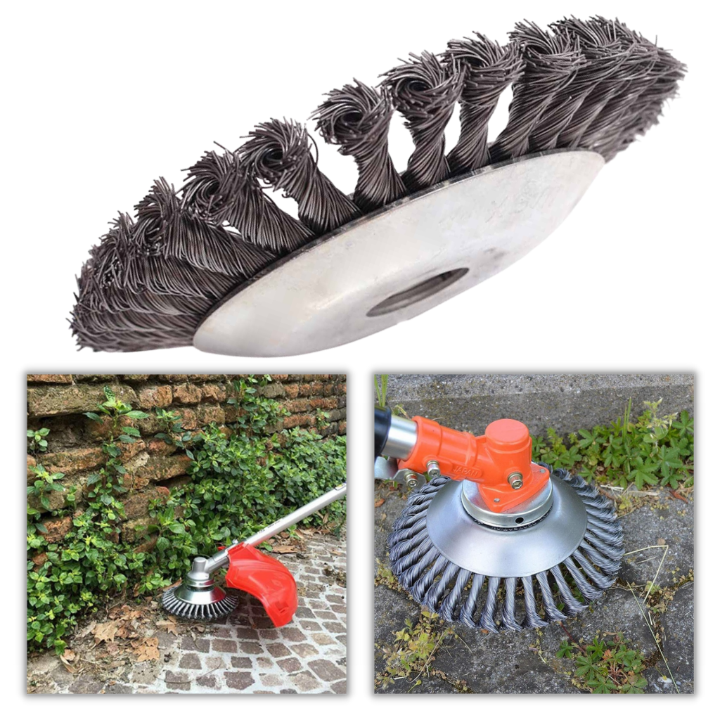 Cabeça de debroussailleuse em fio de aço ao carbono, equipamento elétrico de exterior da marca Hotbest, para corte e manutenção de jardins.