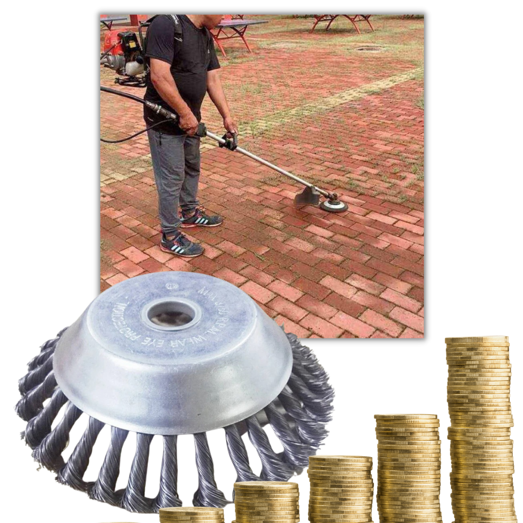 Cabeça de debroussailleuse em fio de aço carbono da Hotbest, equipamento elétrico de uso externo para manutenção de jardins.