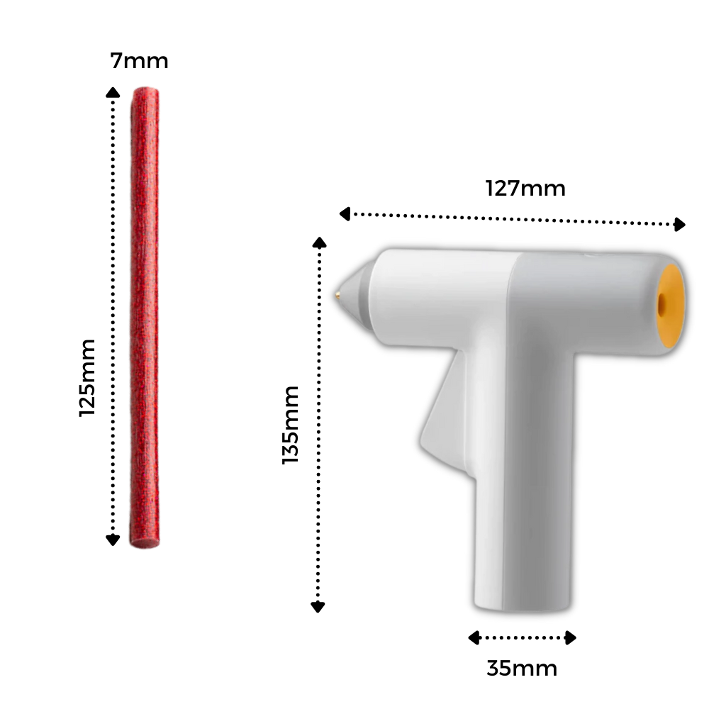 Pistolet à colle chaude sem fio para artesanato, marca Hoto, com design portátil e fácil de usar em trabalhos criativos.