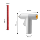 Pistolet à colle chaude sem fio para artesanato, marca Hoto, com design portátil e fácil de usar em trabalhos criativos.