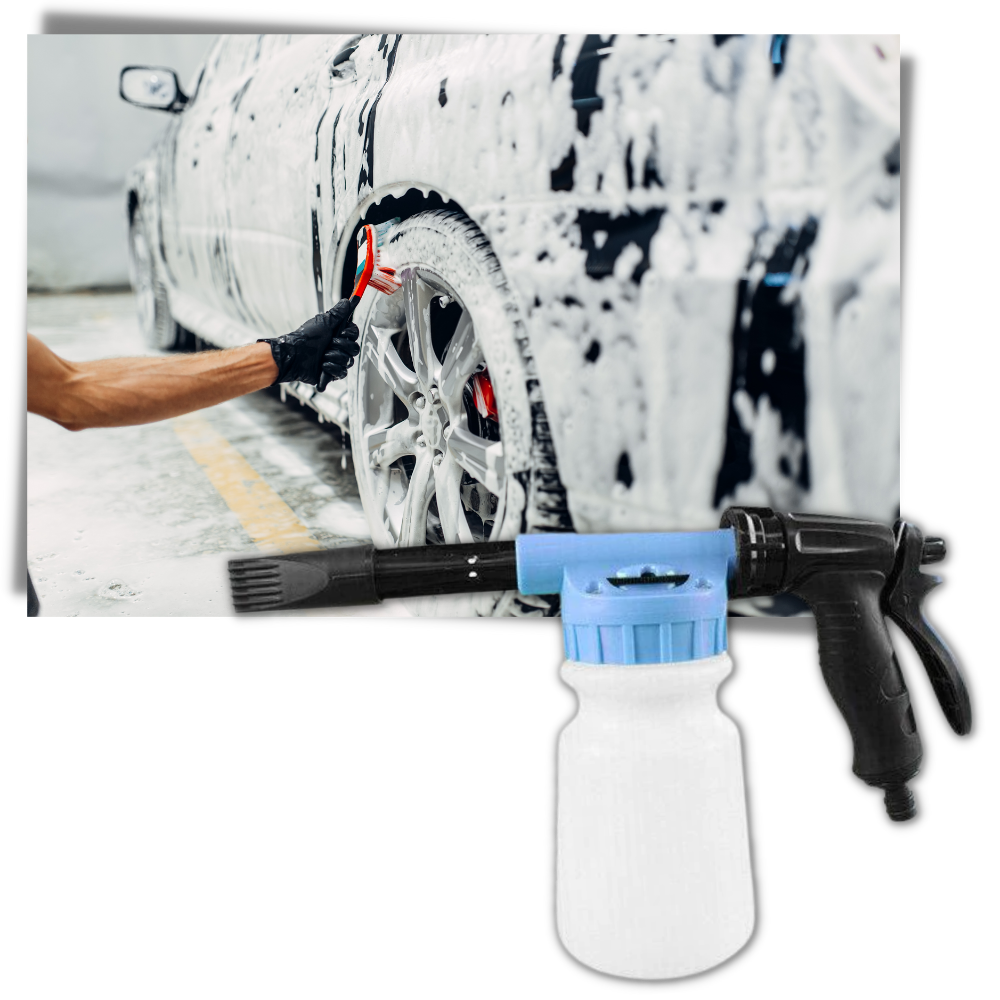 Pistolet à mousse Houkiper para carros, ferramenta de limpeza e decoração automotiva, com bico para aplicação de espuma.