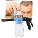 Pistolet à mousse Houkiper para limpeza e decoração de veículos, mostra a ponta e o corpo do equipamento de espuma.