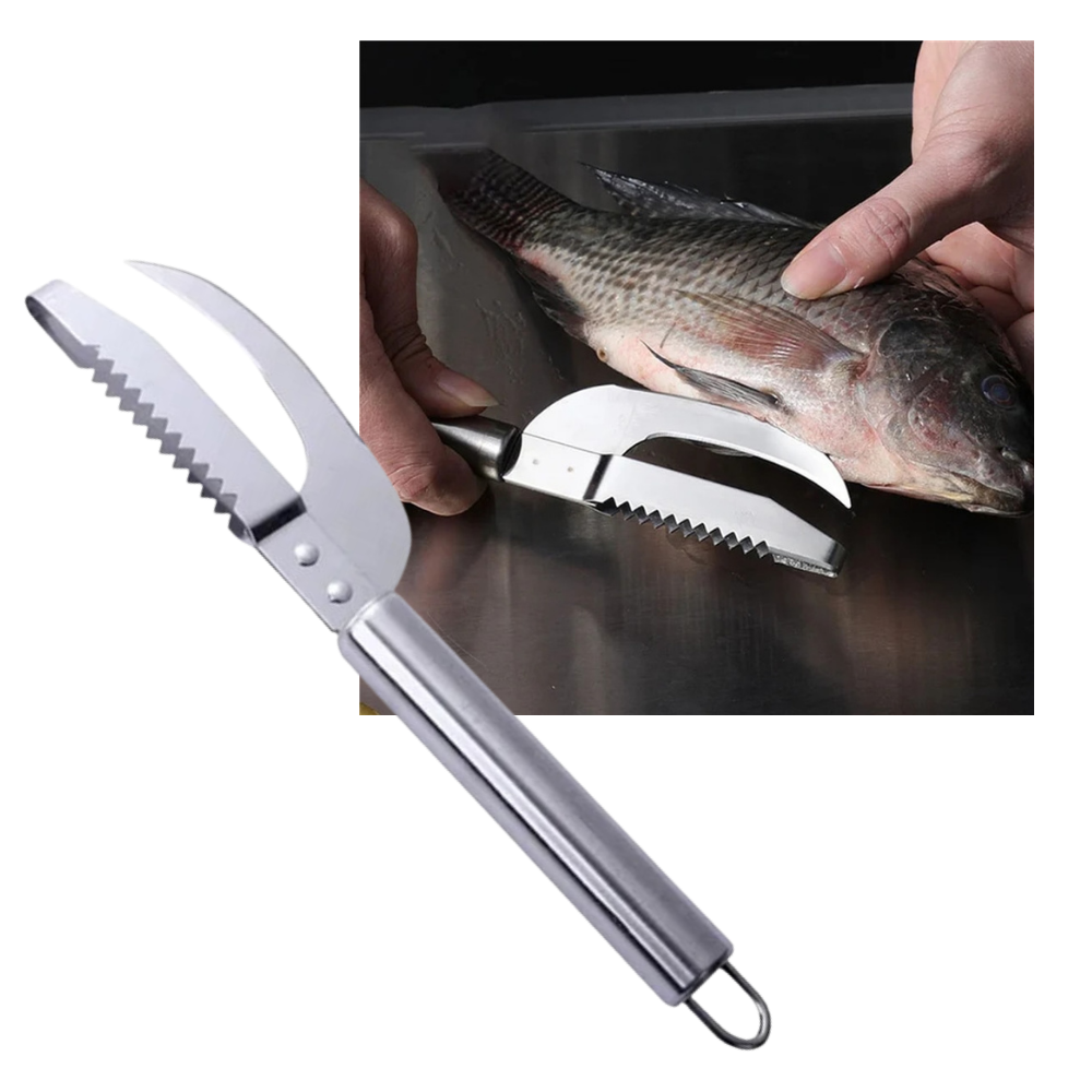 Couteau à poisson et fruits de mer Hozxclle, ustensile de cuisine pour découper poissons et crustacés.
