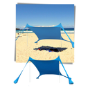 Tenda de sombra leve para praia da Htovila, cor vermelha, ideal para atividades ao ar livre na praia.