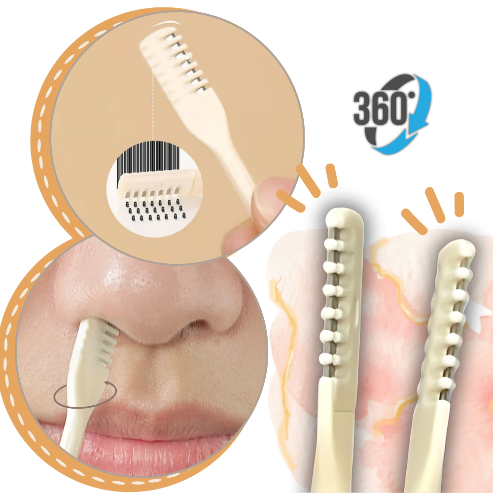 Tondeuse manual de precisão para nariz da Huanledash, ferramenta de cuidados pessoais para remover pelos indesejados.