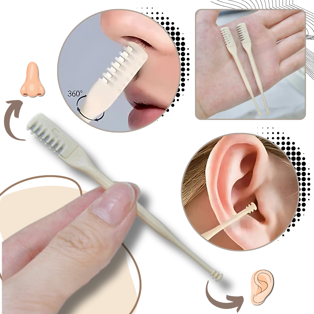 Tondeuse manual de precisão para nariz da Huanledash, ferramenta de cuidados pessoais para remoção de pelos nasais.