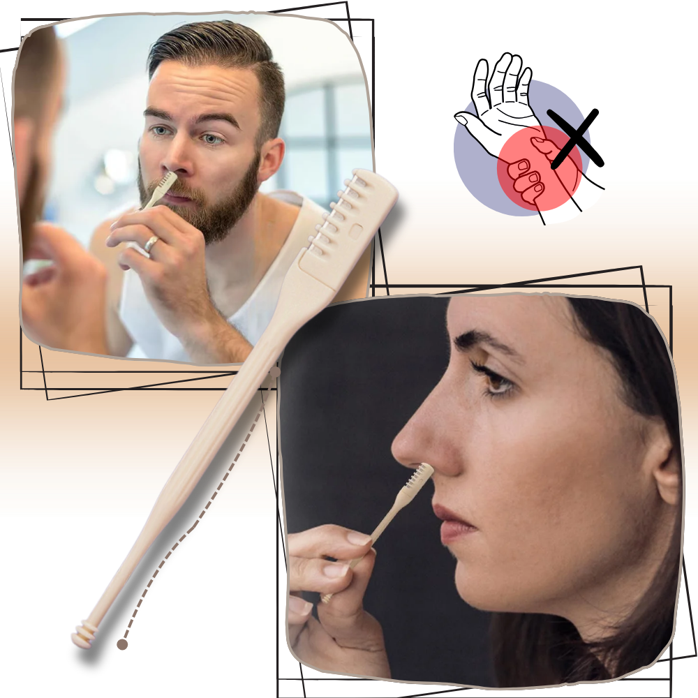 Tondeuse manual de precisão para nariz da Huanledash, ferramenta de cuidado facial para remoção de pelos indesejados.