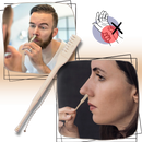 Tondeuse manual de precisão para nariz da Huanledash, ferramenta de cuidado facial para remoção de pelos indesejados.