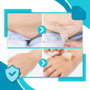 Adesivo de silicone com ácido hialurônico para cicatrizes, produto de primeiros socorros da marca Dongzhur, removido limpo e sem sujeira.