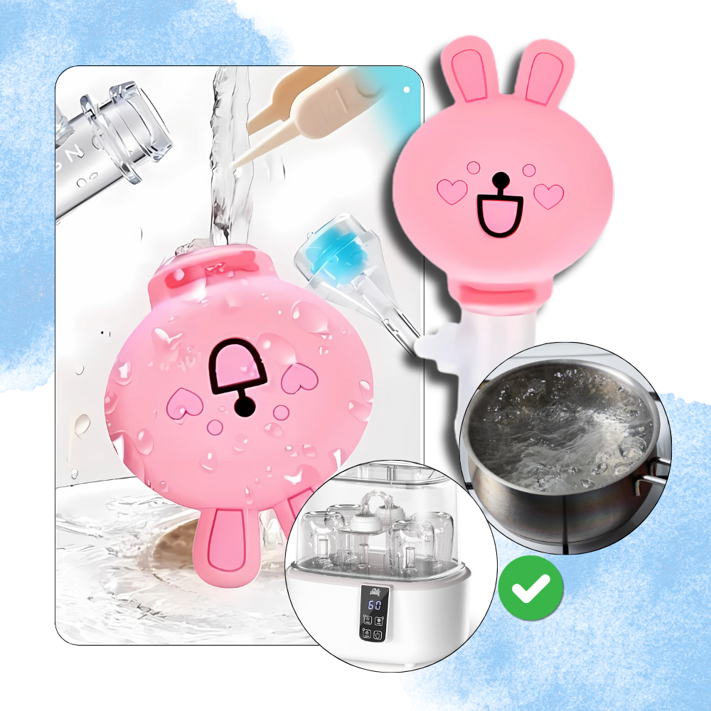 Mouche-bébés aspirador nasal de silicone da Voastvy, higienico e pronto para uso, para limpar o nariz do bebê de forma suave.