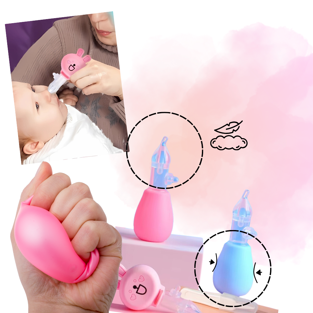 Mouche-bébés aspirador nasal de silicone Voastvy com design higiênico para sucção suave e cuidado delicado do bebê