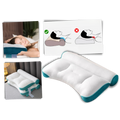 Travesseiro de suporte cervical hipoalergênico da Jiafang, ideal para conforto e alívio de dores no pescoço, em tecido suave.