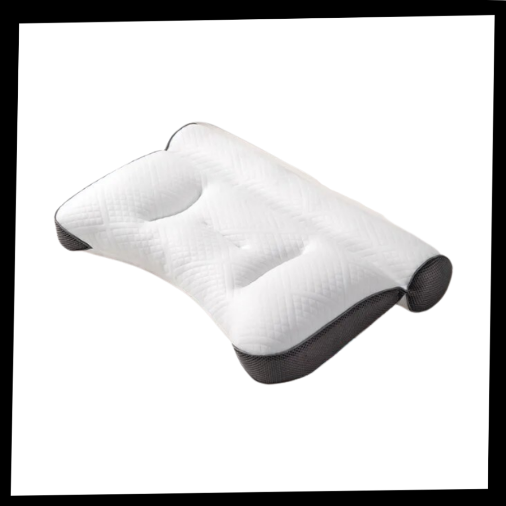 Travesseiro de suporte cervical hipoalergênico da Jiafang, em embalagem, ideal para conforto e saúde durante o sono.