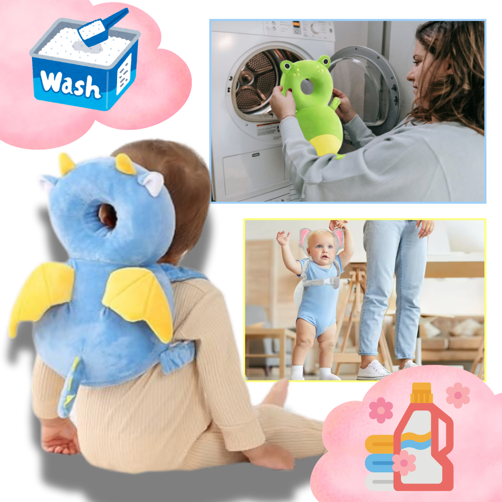 Protetor de cabeça hypoalergênico para bebê da Dido, acessório de segurança suave e fácil de manter para conforto do bebê.