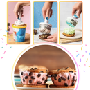 Curinga de cilindros de creme glacée da Cuisipro, utensílio de cozinha para fazer sorvetes de forma prática e eficiente.