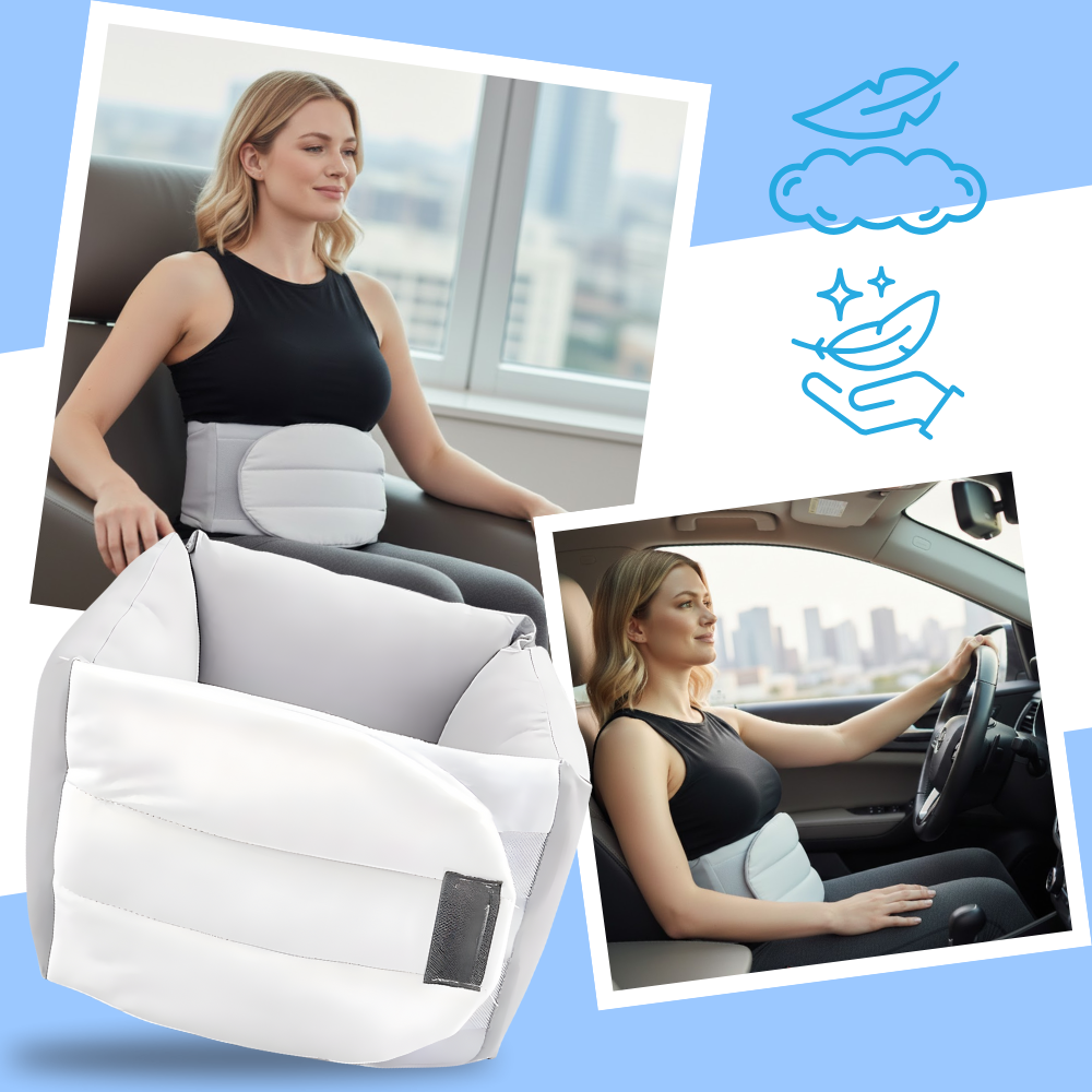 Fivela de suporte dorsal com tecido de seda gelada da Walm-Creator, acessório de manutenção e atadura para postura e conforto.