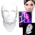 Máscara profissional de luminoterapia a LED da Icoco, com luzes vermelhas e azuis para cuidados faciais.