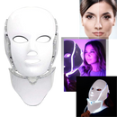 Máscara profissional de luminoterapia a LED da Icoco, com luzes vermelhas e azuis para cuidados faciais.