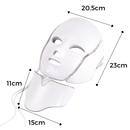 Máscara profissional de luminoterapia LED da Icoco, com luzes vermelhas e azuis para cuidados faciais.