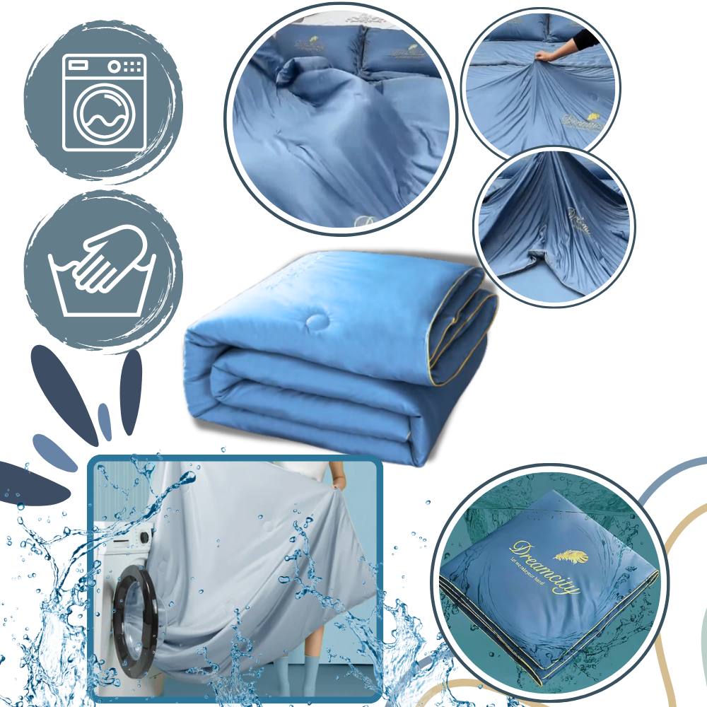 Capa de edredon de seda glace Betiyuaoe, tecido suave e confortável para uma roupa de cama elegante e refrescante.