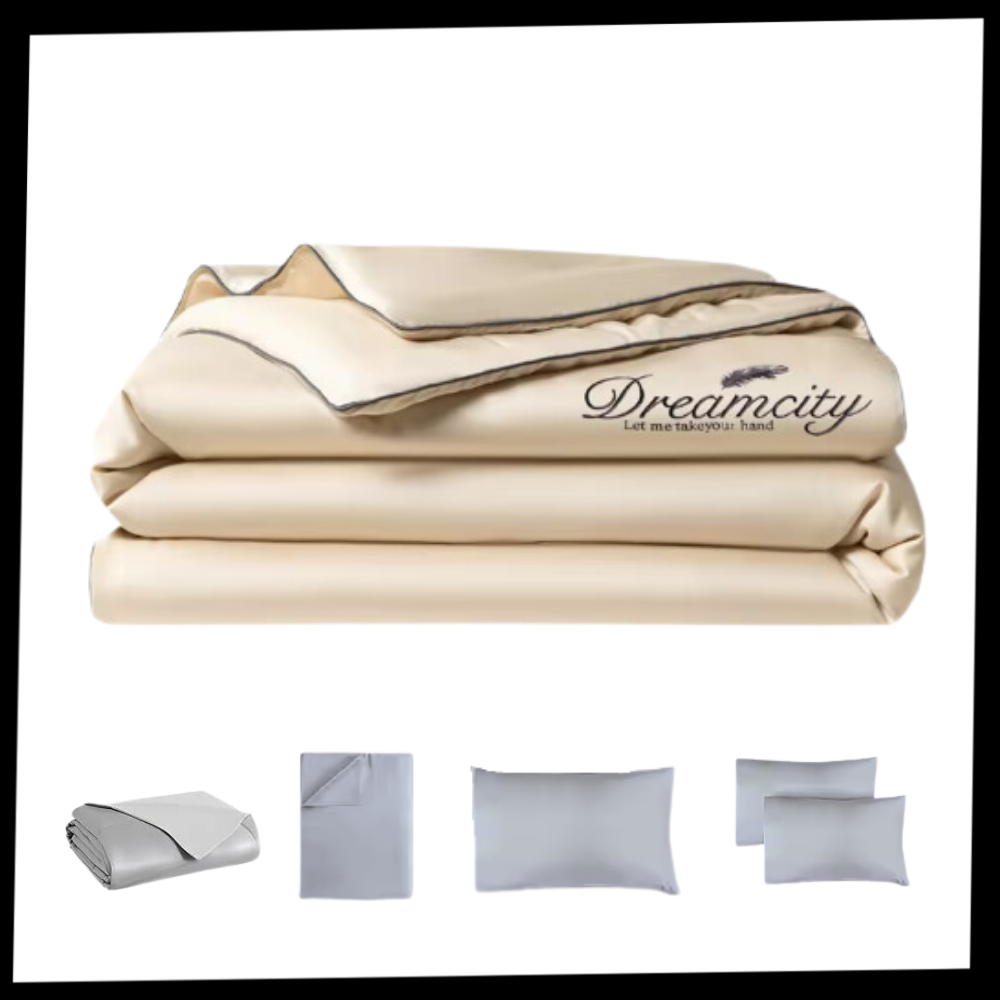 Capa de edredom de seda glacée suave da Betiyuaoe, roupa de cama confortável com tecido liso e macio.