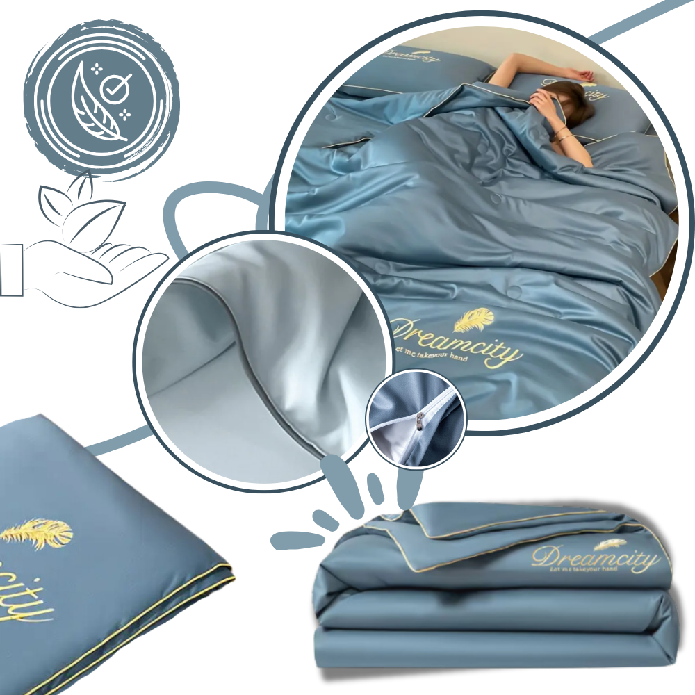 Edredom de algodão suave da Betiyuaoe, capa de edredom em seda glacée com tecido delicado e confortável para a cama.