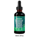 Gotas de extrato de corossol e plantas naturais da marca Ikzee, produto de fitness e nutrição, em frasco com rótulo.