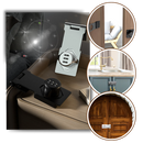 Serrure de armoire sem chave Imestou, trava rápida preta, para segurança de móveis com instalação fácil.