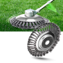Brosse de désherbage Ineticiam pour débroussailleuse, accessoire électrique d'extérieur, 150 mm, nettoie et désherbe efficacement.