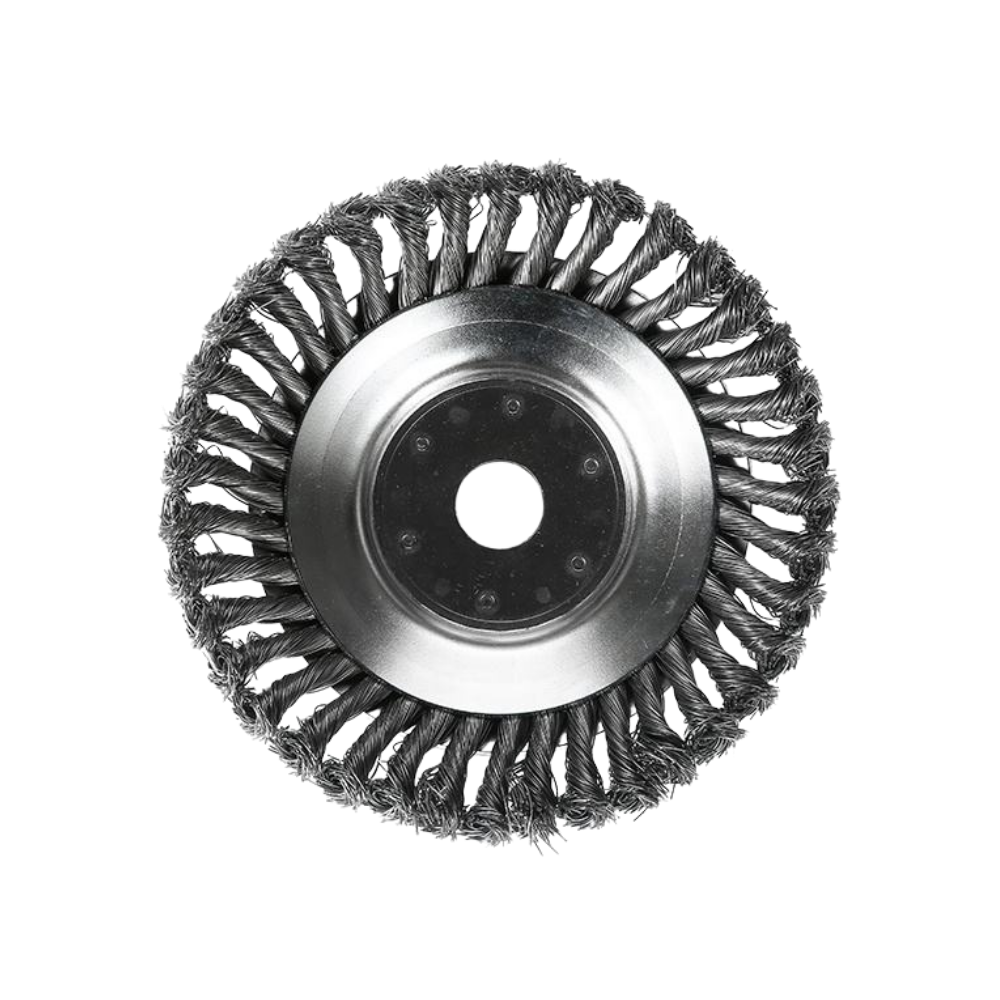 Brosse de désherbage Ineticiam pour débroussailleuse, accessoire électrique extérieur, diamètre 150 mm.
