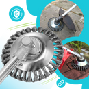 Brosse de désherbage Ineticiam pour débroussailleuse, accessoire électrique d'extérieur, 150 mm, utile pour éliminer les mauvaises herbes