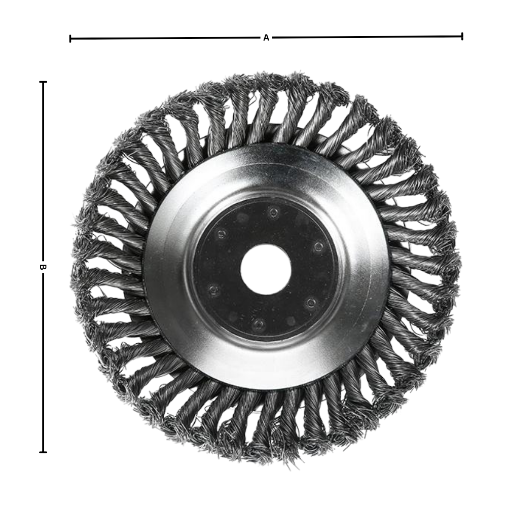 Brosse de désherbage Ineticiam pour débroussailleuse, accessoire électrique d'extérieur, diamètre 150 mm, pour éliminer les mauvaises herbes